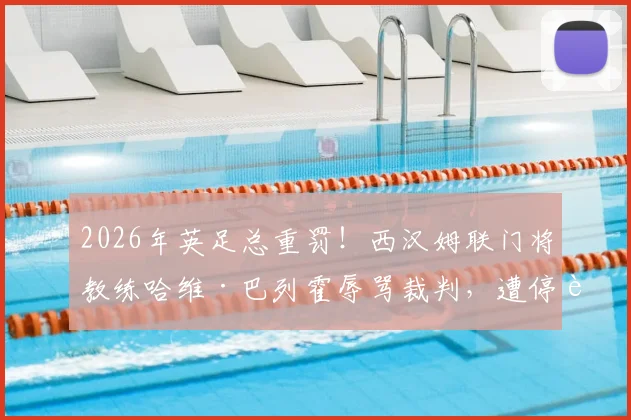 2026年英足总重罚！西汉姆联门将教练哈维·巴列霍辱骂裁判，遭停赛两场处罚详情解读